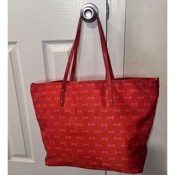 Kate Spade New York Bow Shoppe Red and Pink Harmony Baby Bag - Picture 4 of 16
